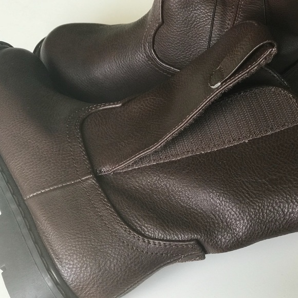 Dark Brown Pull-on Infant Boots Pre-walk Boots - Picture 5 of 7